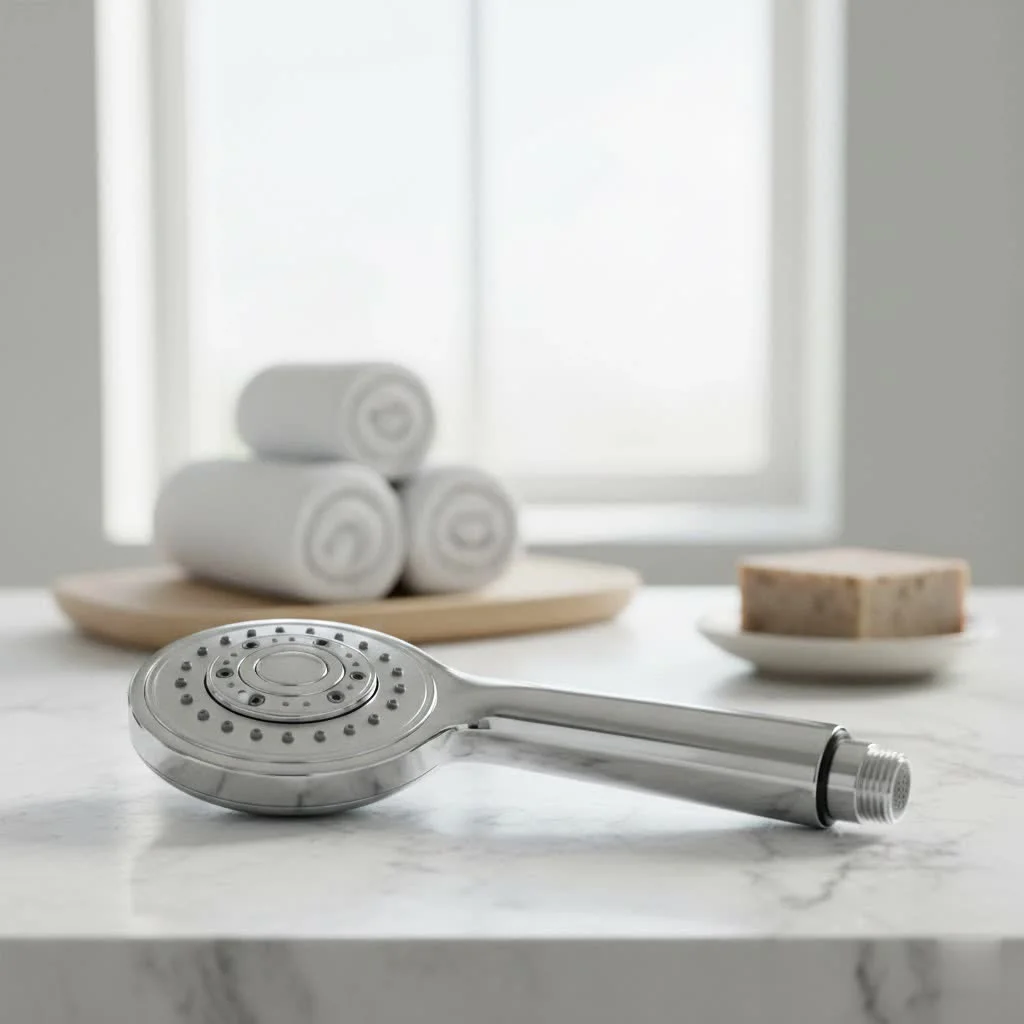 Moen Magnetix shower head with magnetic docking