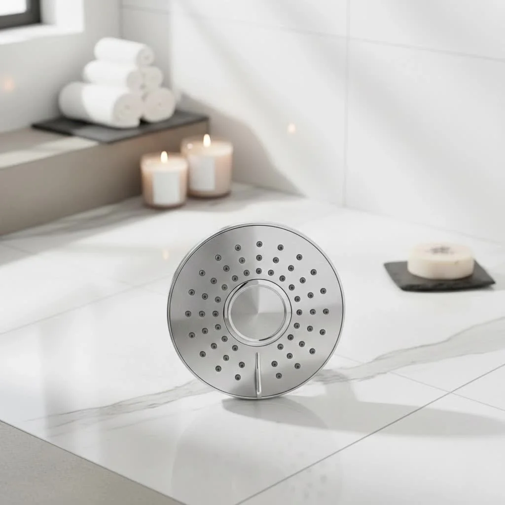 Filtered shower head for hard water